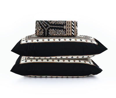 Cultural Whisper 4Pcs Cotton Printed Bedsheet Set