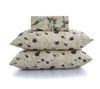 Beige Floral 4Pcs Cotton Printed Bedsheet Set
