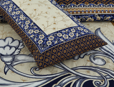 Trippy 4Pcs Cotton Printed Bedsheet Set