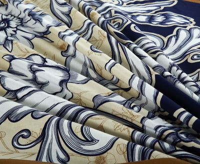 Trippy 4Pcs Cotton Printed Bedsheet Set