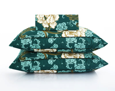 Dream Wavez 4Pcs Cotton Printed Bedsheet Set