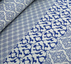 Azure Hue 4Pcs Cotton Printed Bedsheet Set