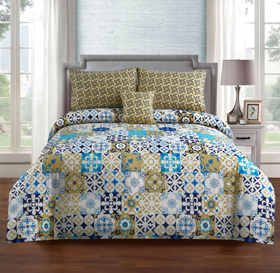 Pinacolada 4Pcs Cotton Printed Bedsheet Set