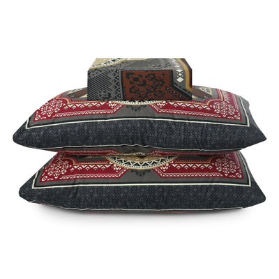 Mughal 4Pcs Cotton Printed Bedsheet Set