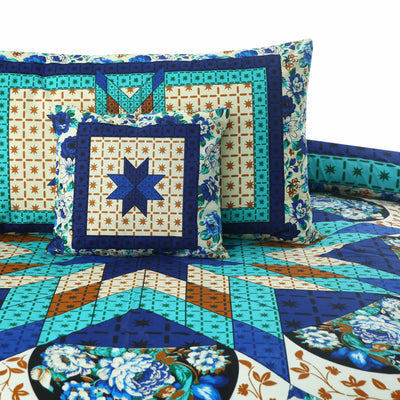 Dastaan 4Pcs Cotton Printed Bedsheet Set