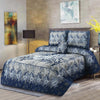 Blue Berry 4Pcs Cotton Printed Bedsheet Set