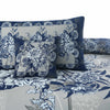 Blue Berry 4Pcs Cotton Printed Bedsheet Set