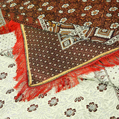 Fire Orange Multani Bed Sheet Set