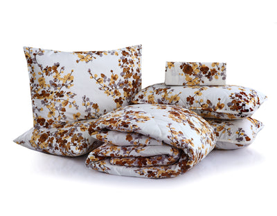 Cloudy Flora 6-Piece Comforter Set