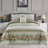 Sea Shell 4Pcs Cotton Printed Bedsheet Set