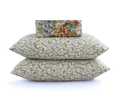 Sea Shell 4Pcs Cotton Printed Bedsheet Set
