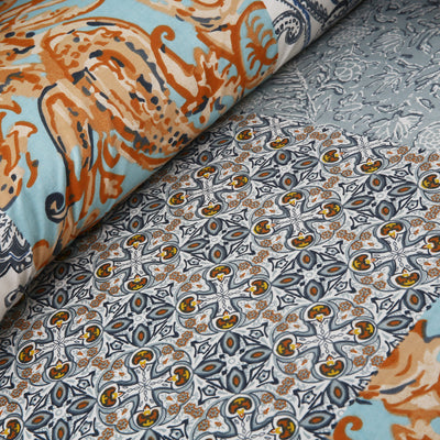 Heaven Flora 4Pcs Cotton Printed Bedsheet Set