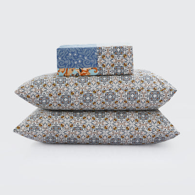 Heaven Flora 4Pcs Cotton Printed Bedsheet Set
