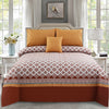 Orange Nector 4Pcs Cotton Printed Bedsheet Set