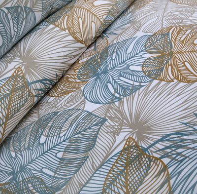 Windy Leaf 4Pcs Cotton Printed Bedsheet Set