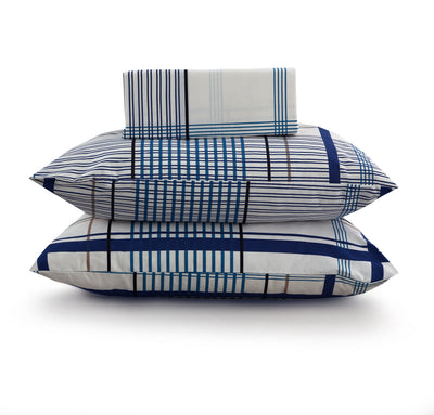 Geometric Pattern 4Pcs Cotton Printed Bedsheet Set