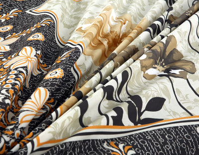 Woven Tuck 4Pcs Cotton Printed Bedsheet Set