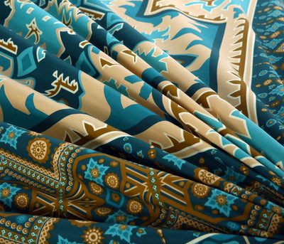 Comfy Chaos 4Pcs Cotton Printed Bedsheet Set