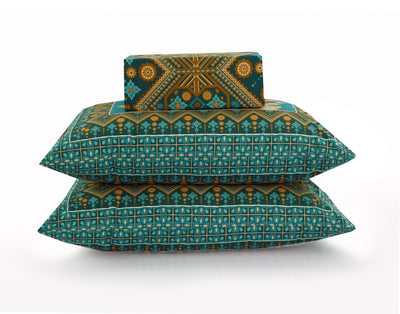 Comfy Chaos 4Pcs Cotton Printed Bedsheet Set