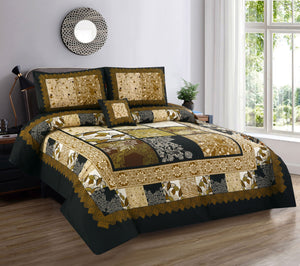 Boho Snooze 4Pcs Cotton Printed Bedsheet Set